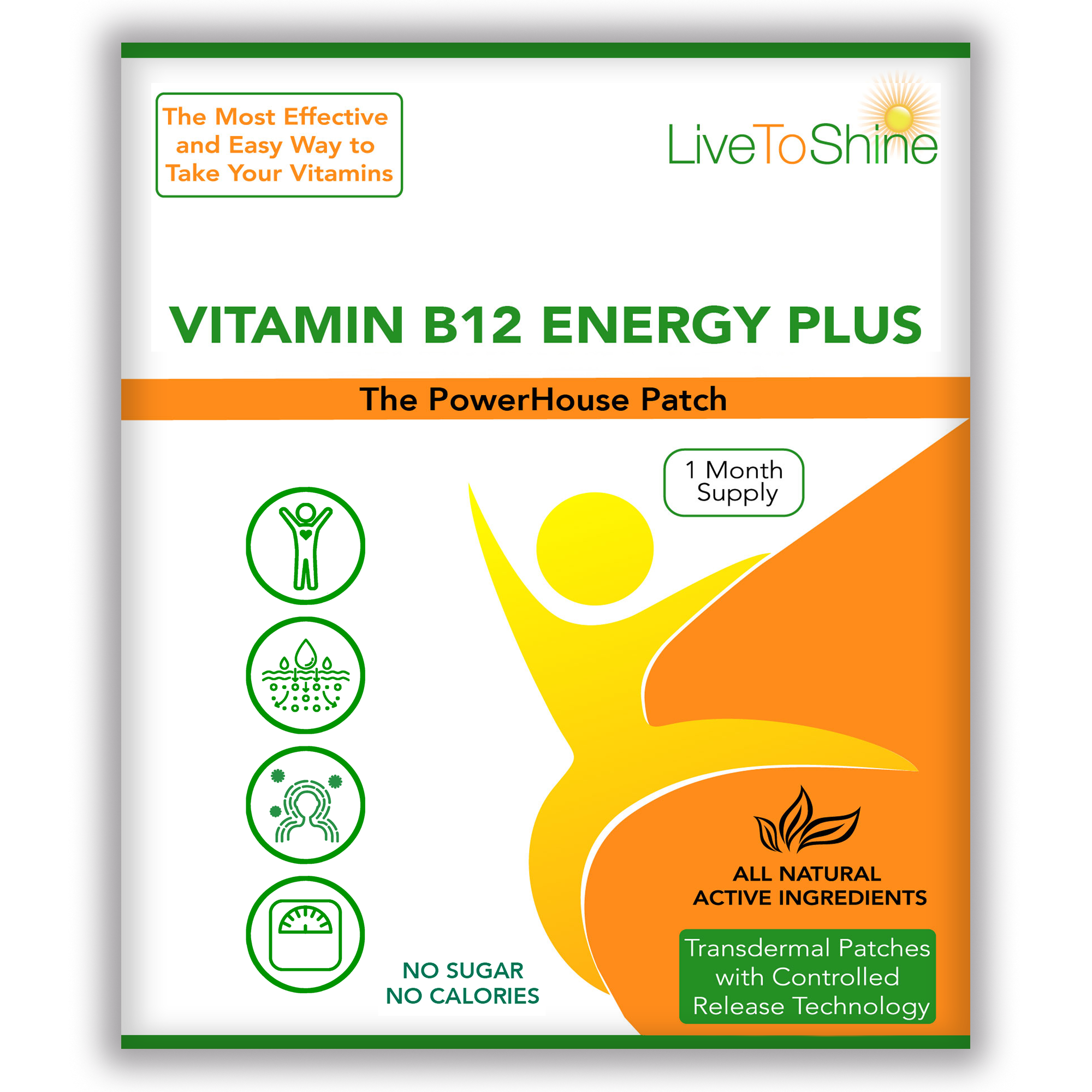 Vitamin B12 and B Complex Patch